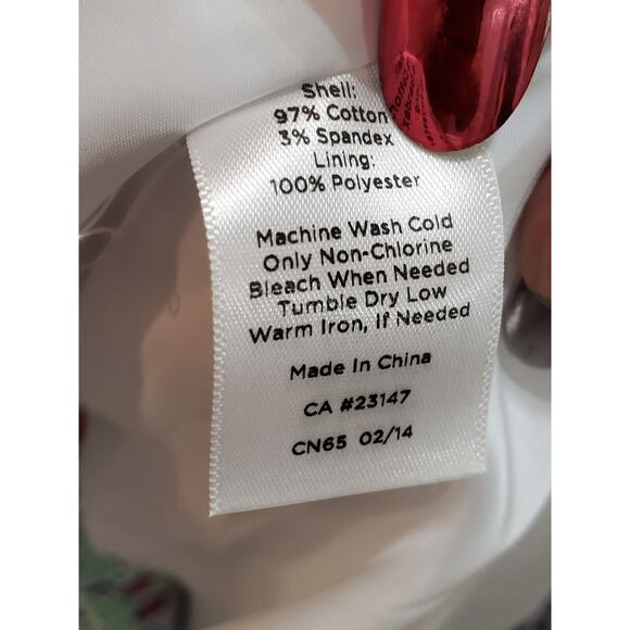 Talbots Womens Multicolor Kaleidoscope Print Cotton Side Zip Mini Skirt Size 14P - Picture 6 of 8